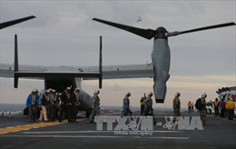 Mỹ xác nhận 3 lính thủy đánh bộ thiệt mạng trong vụ máy bay rơi xuống biển